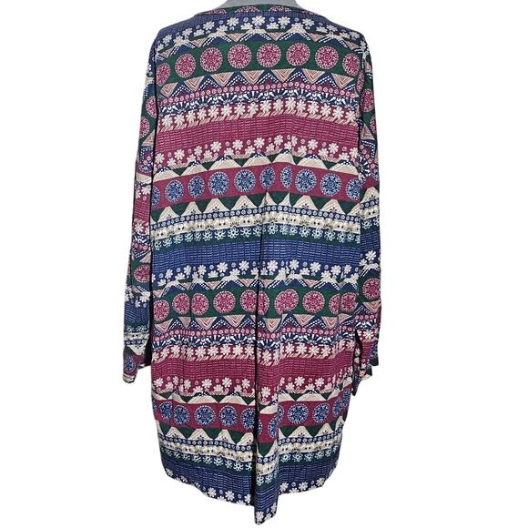 Multi Color Cotton Blend Tee Size 18 W - Picture 2 of 4